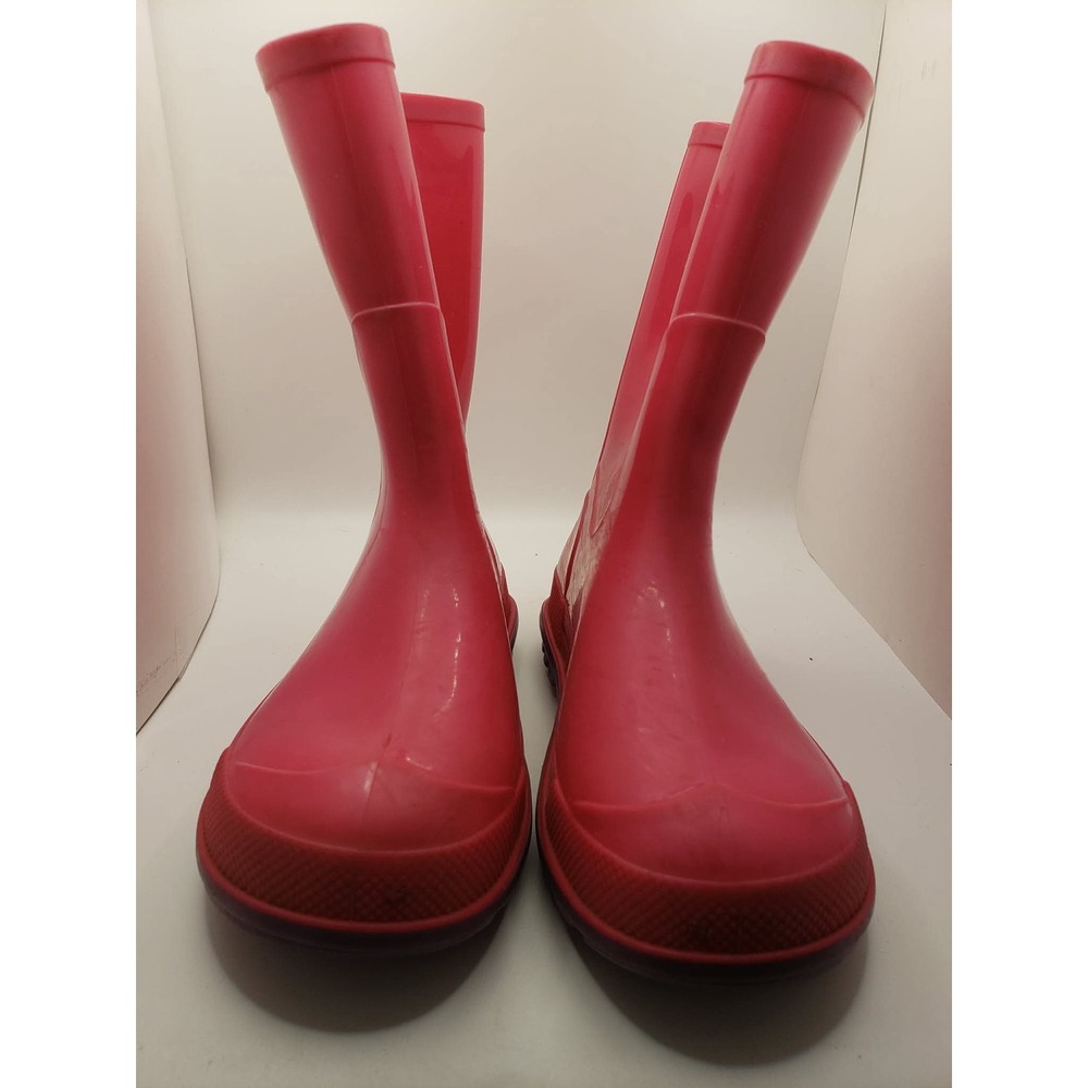 Kids Pink Rain Boots Purple Sole Waterproof Rubber Boots Size 9-10 Canada‎
